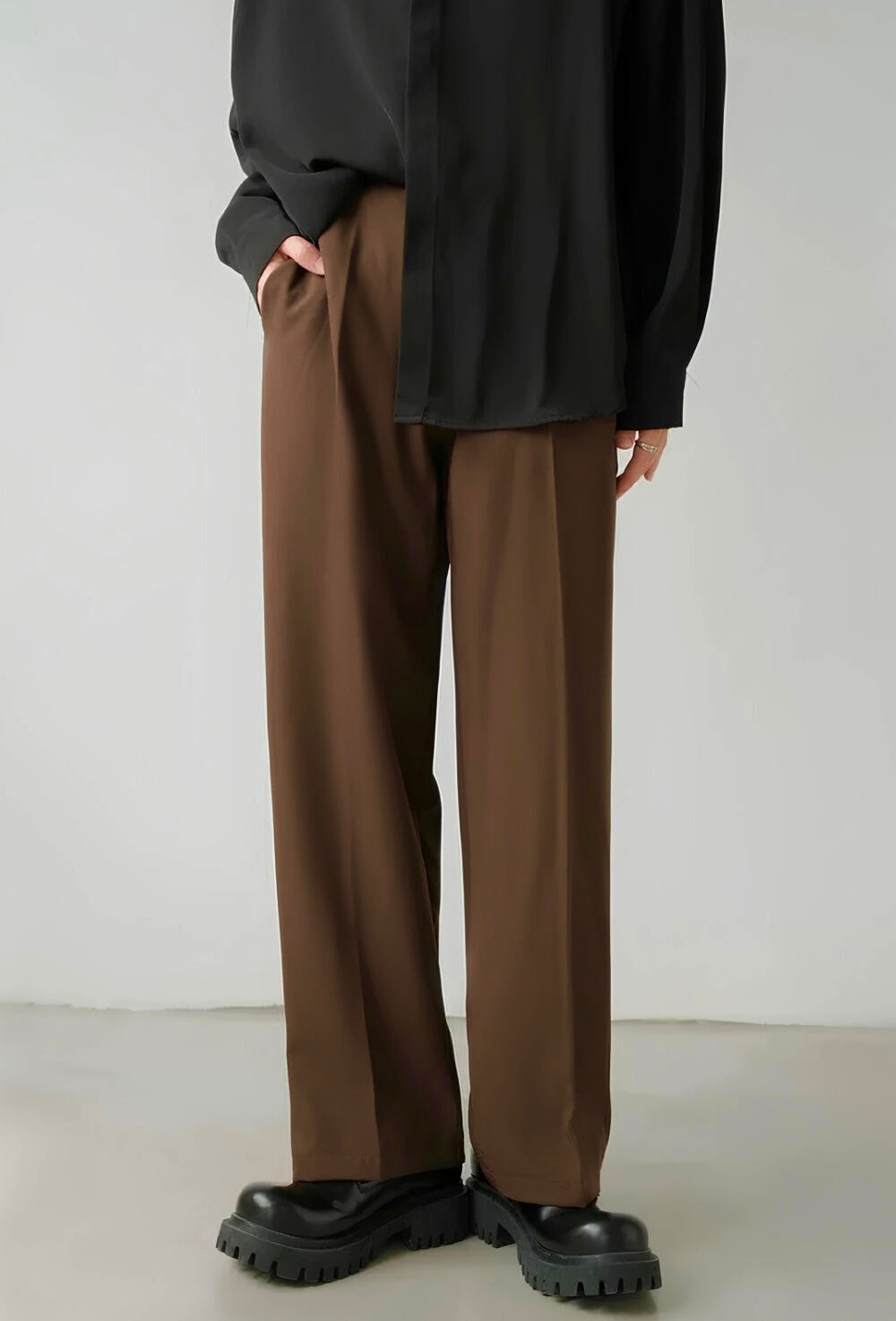 MUTED BROWN JAPANESE PANTS