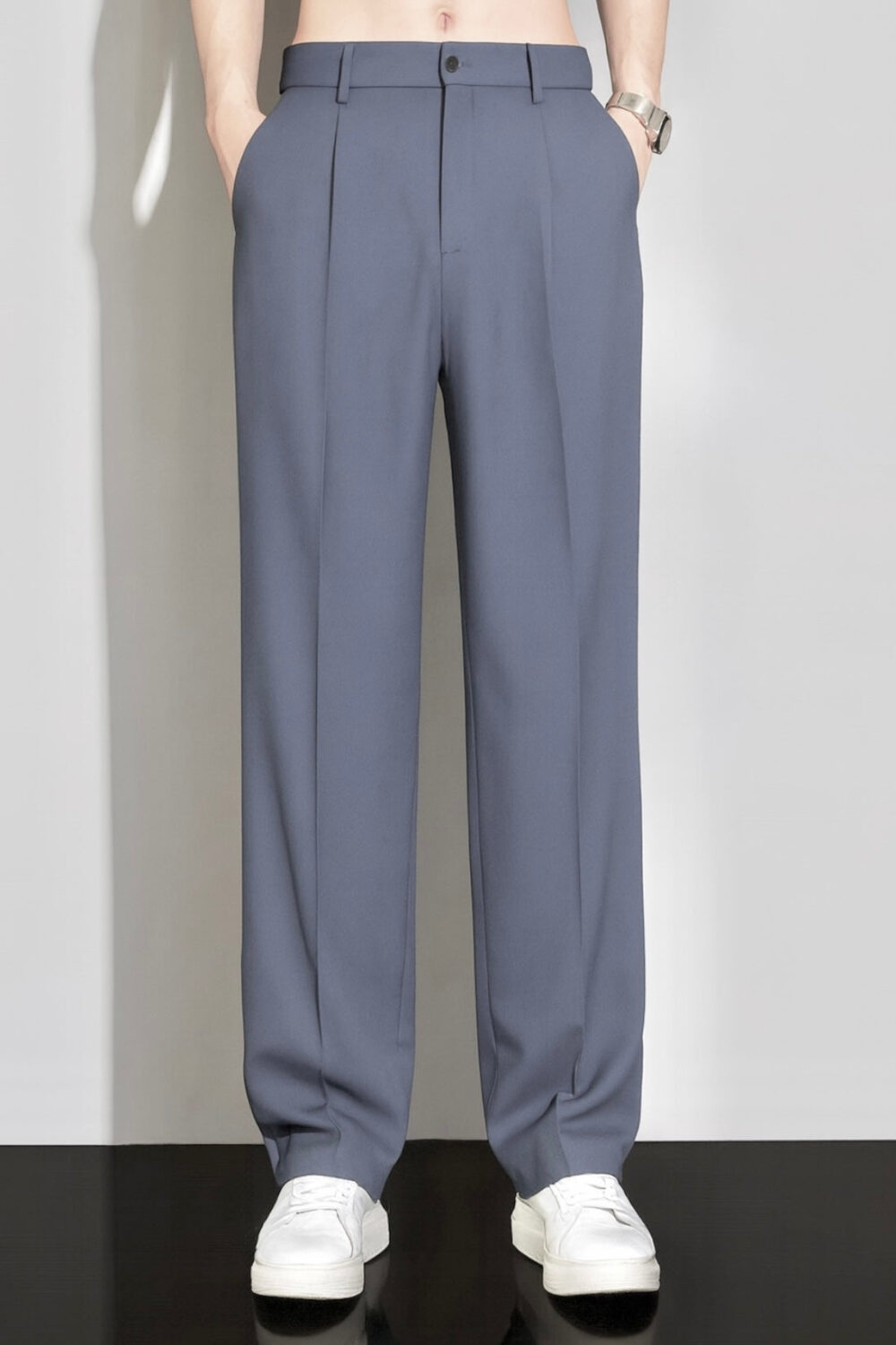 MATTE GREY JAPANESE PANTS